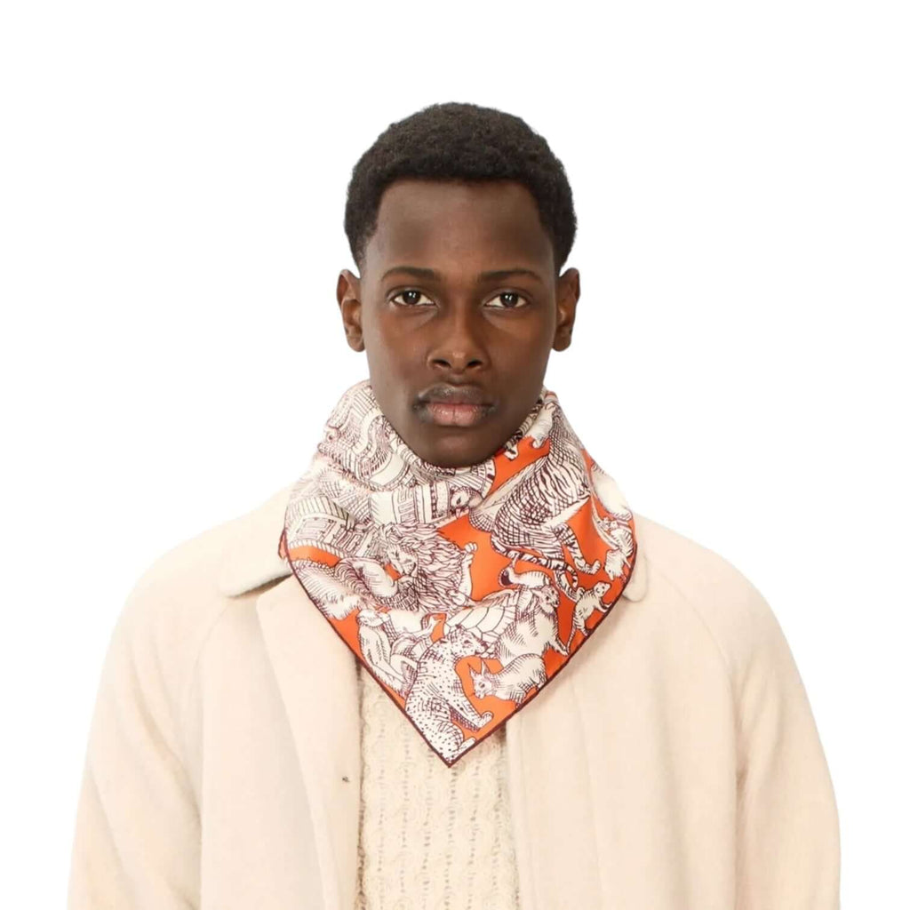 Foulard Quadrato Turgot Orange