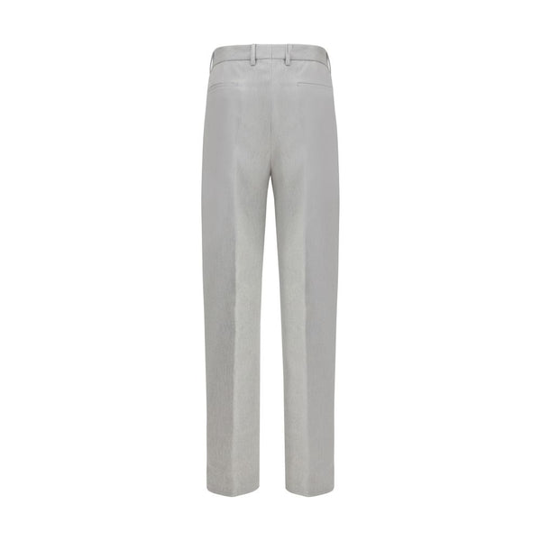 Brunello Cucinelli Gray Wool Casual Pants