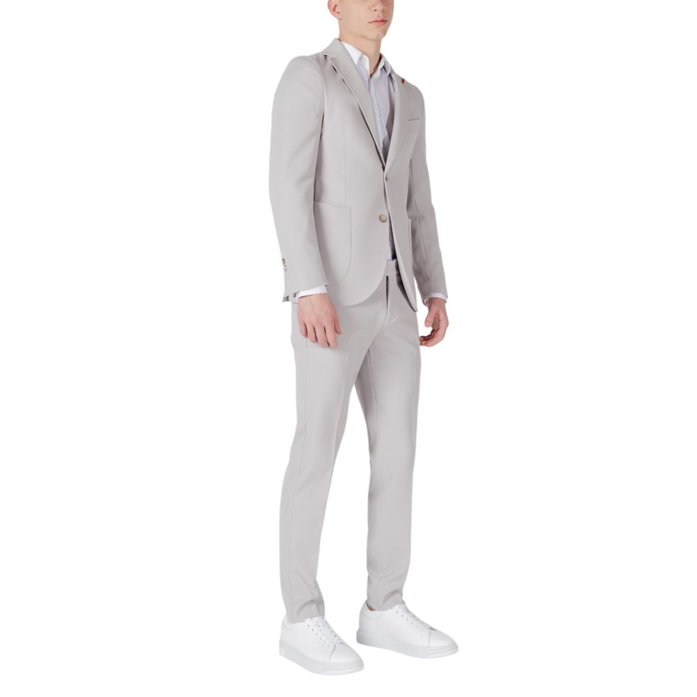 Mulish Gray Polyester Two-Piece Suit