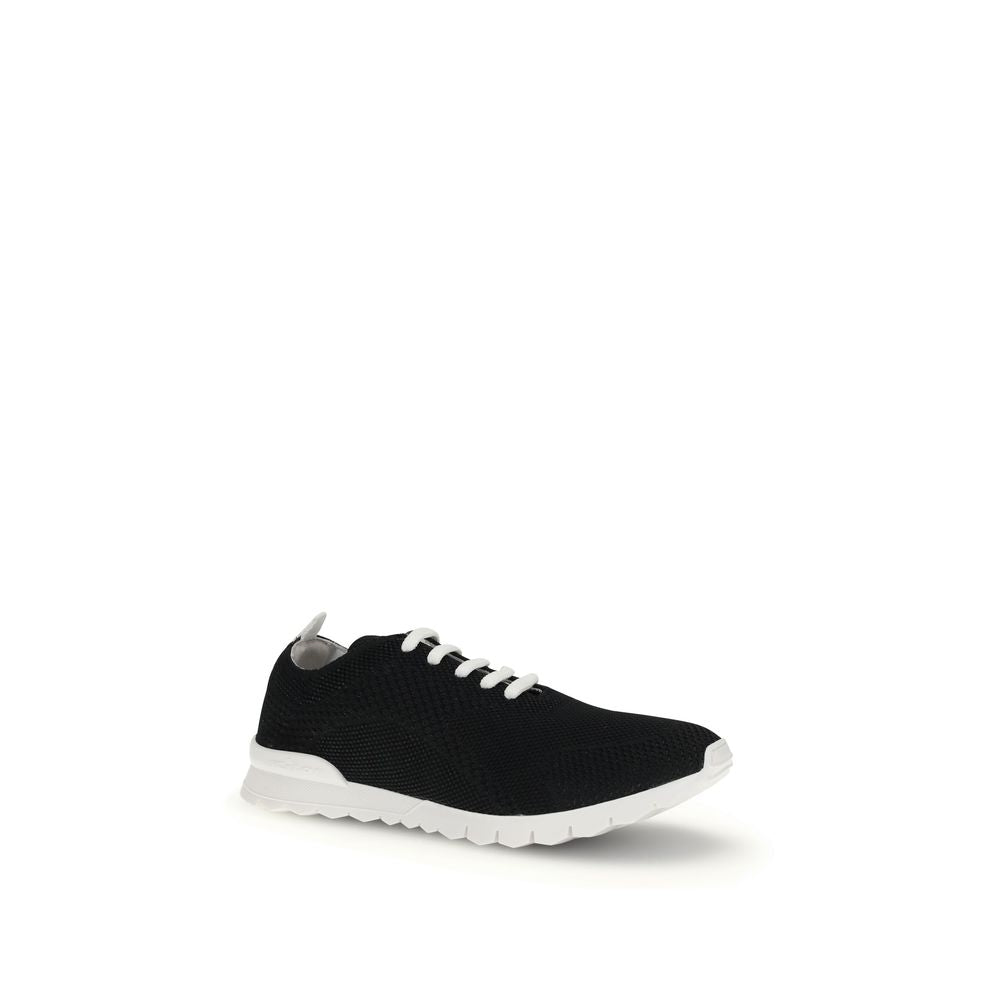 Kiton Black Rubber Athletic Sneakers
