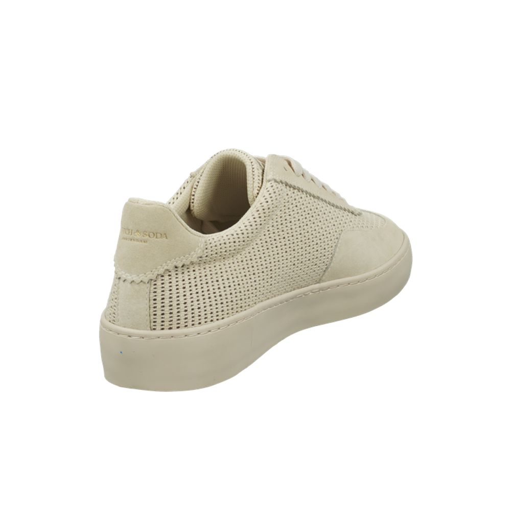 Scotch & Soda Beige Textile Low Top Sneakers