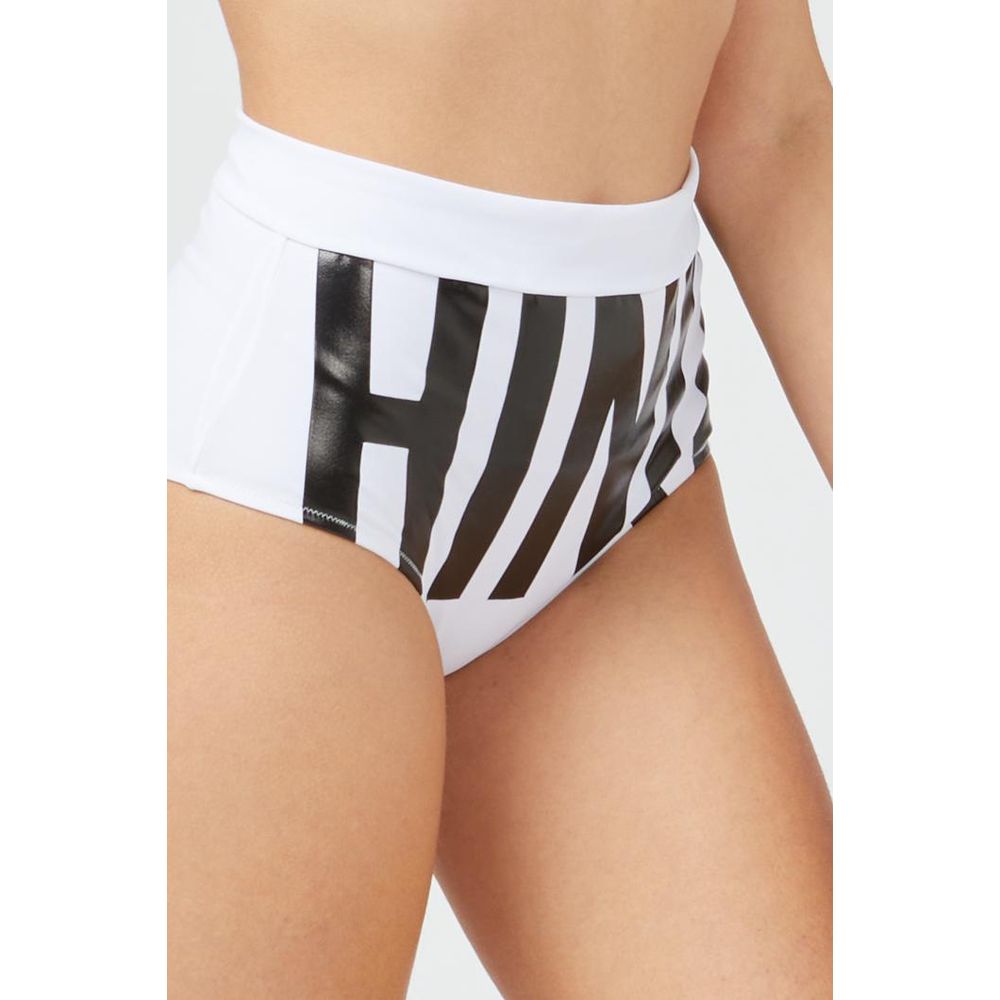 Moschino White Polyamide Swim Shorts