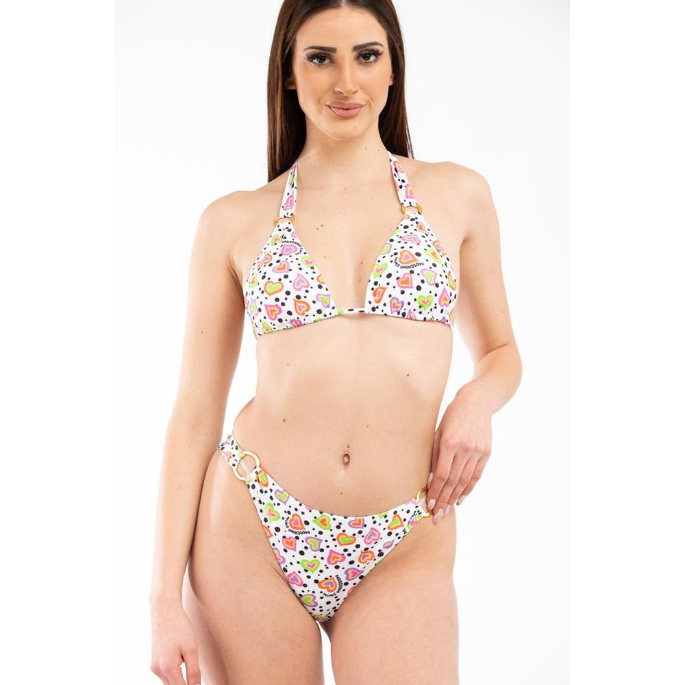 Moschino White Polyester Swim Shorts