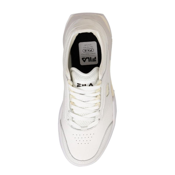 Fila White Leather Low Top Sneakers