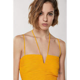 Patrizia Pepe Orange Polyester Casual Dress