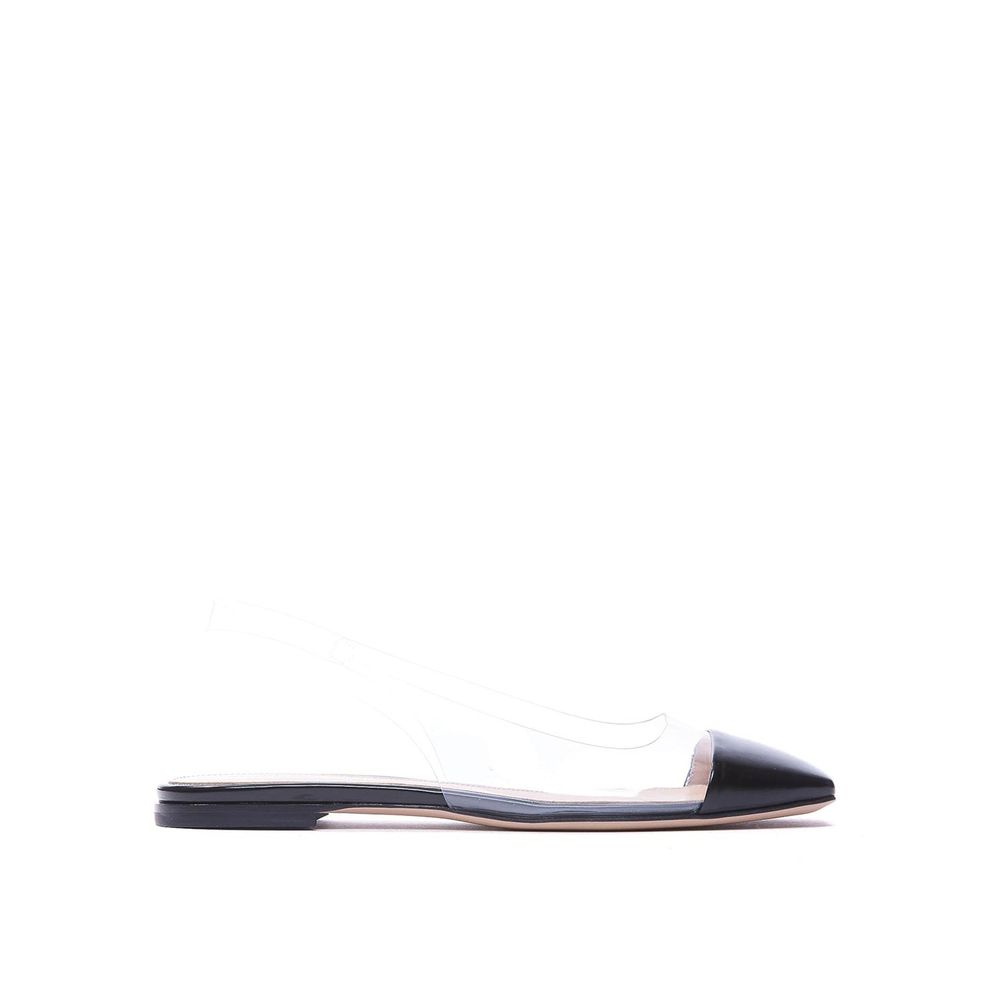 Gianvito Rossi Black Plexiglass Ballet Flats