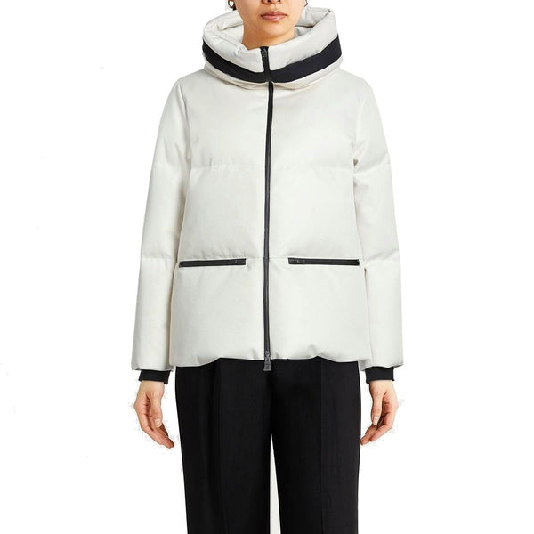 Herno White Polyester Shell Jacket