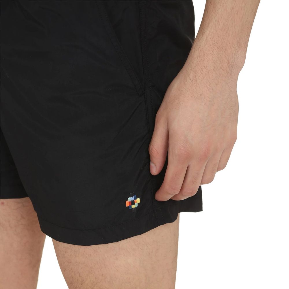 Marcelo Burlon Black Polyamide Short And Mini Shorts