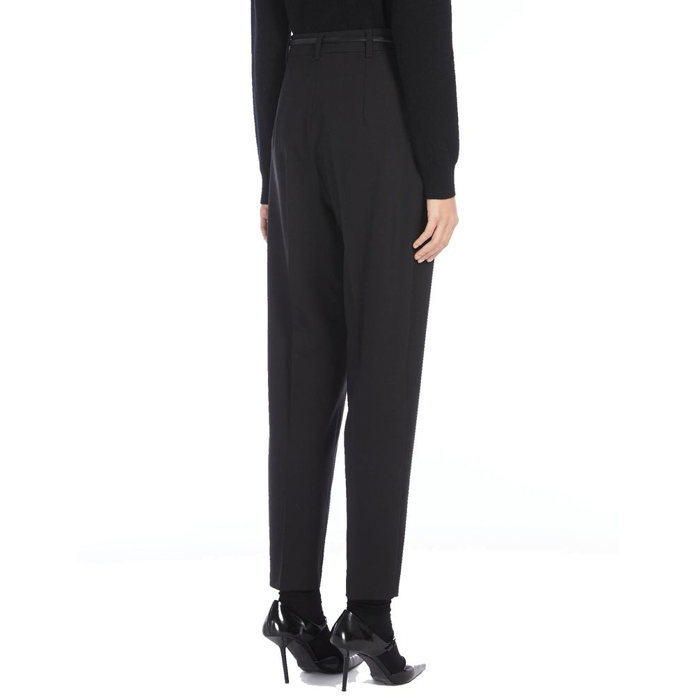 Max Mara Black Elastane Pants