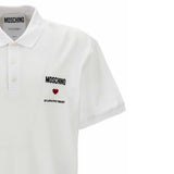 Moschino Couture White Cotton Polo Shirt