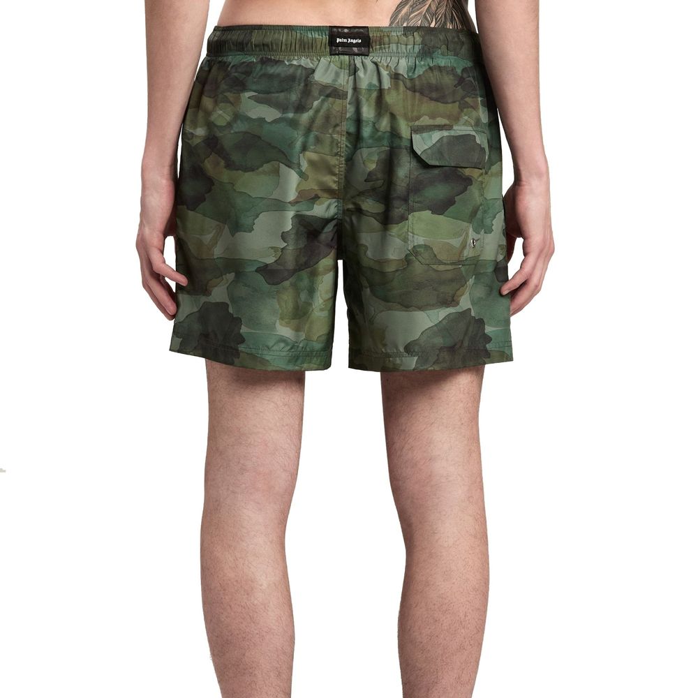 Palm Angels Bicolor Polyester Swim Shorts