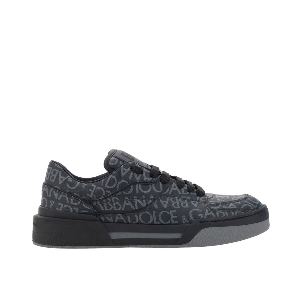 Dolce & Gabbana Black Cotton Sneakers