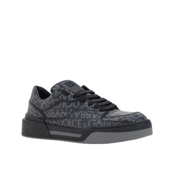 Dolce & Gabbana Black Cotton Sneakers