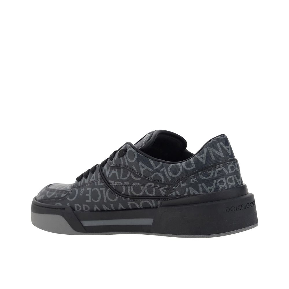 Dolce & Gabbana Black Cotton Sneakers