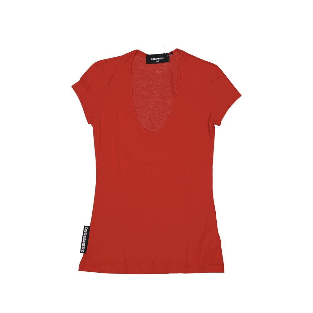 Dsquared² Red Cotton T-Shirt
