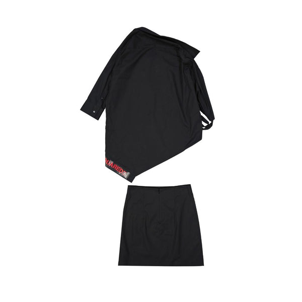 Dsquared² Black Cotton Two-Piece Suit