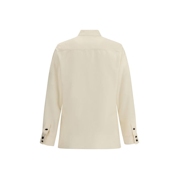 Valentino Cream Silk Shirt