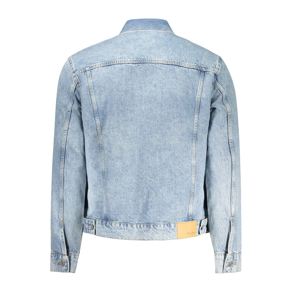 Pepe Jeans Azzurro Cotton Men Jacket