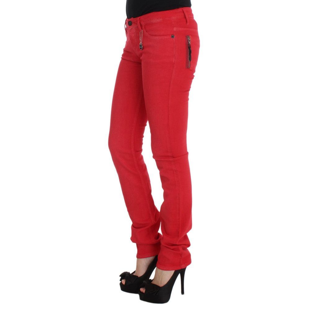 Costume National Multicolor Cotton Skinny Jeans