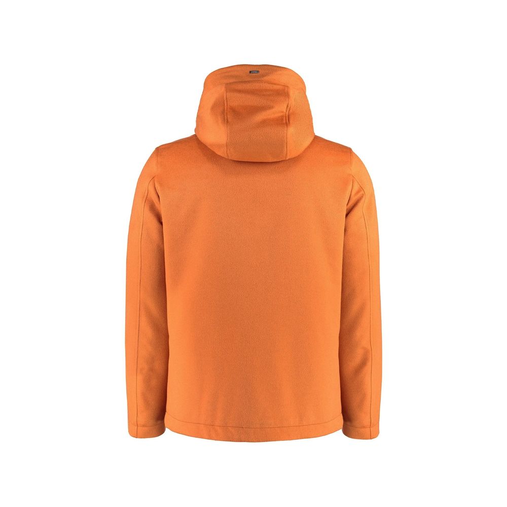 Herno Orange Cashmere Jackets And Coat