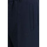 Gucci Blue Polyester Casual Pants