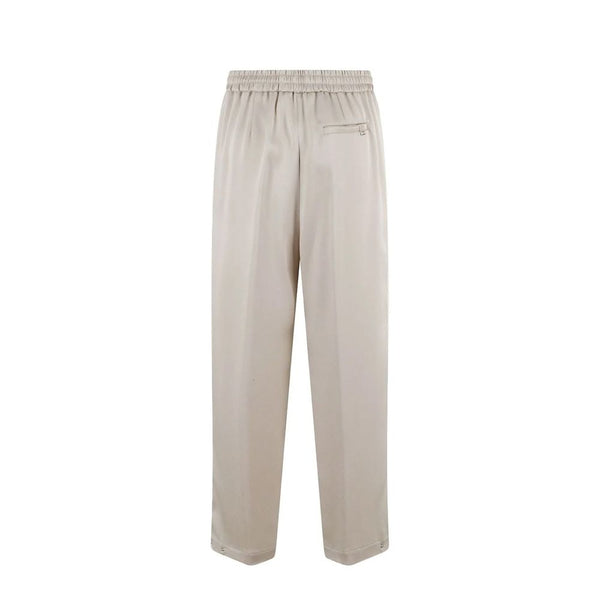Herno Beige Acetate Casual Pants