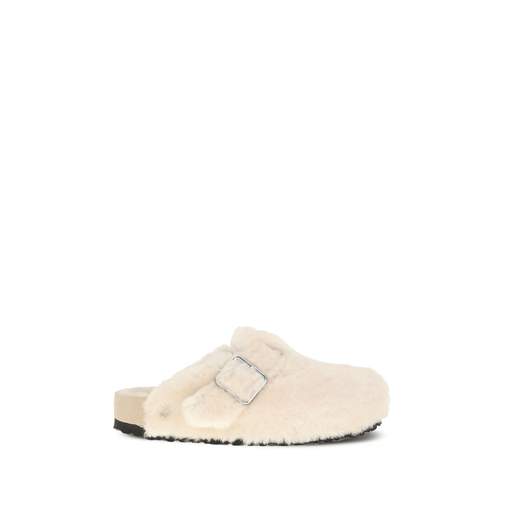 BIRKENSTOCK 1774 Cream Fur Mules