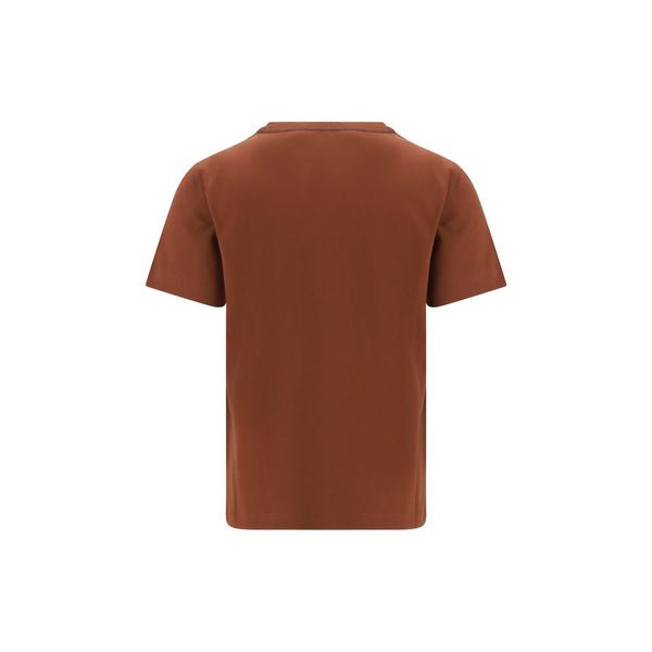 Brunello Cucinelli Brown Cotton T-Shirt