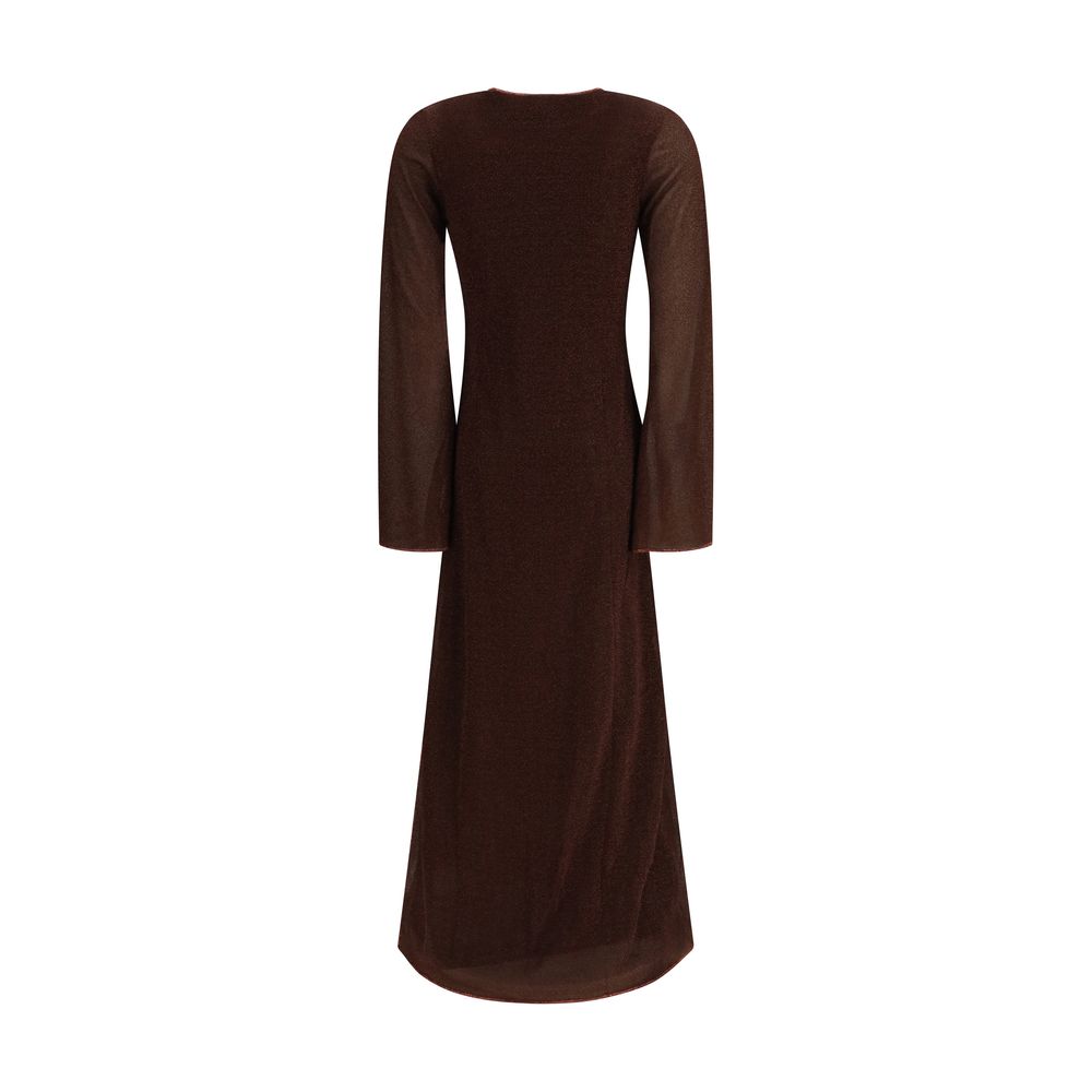 Oséree Brown Polyamide Casual Dress