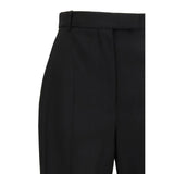 Alexander McQueen Black Cotton Dress Pants