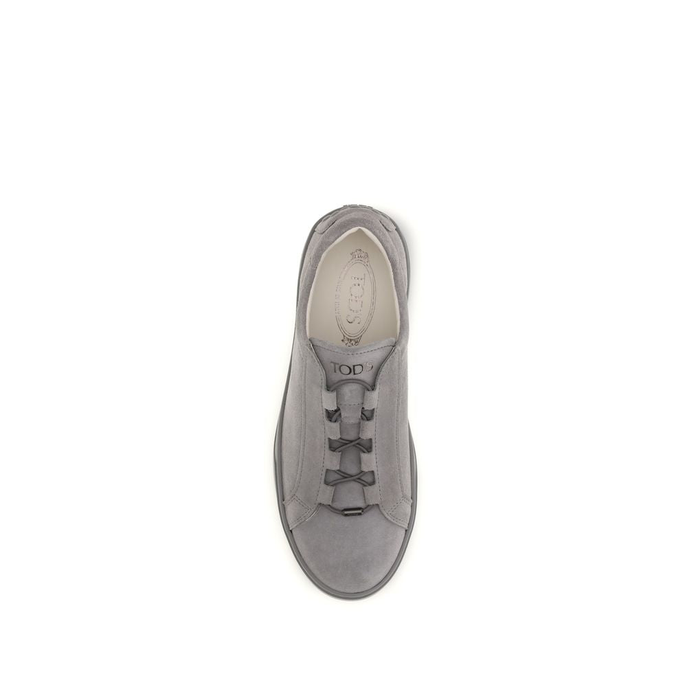 Tod's Gray Rubber Low Top Sneakers