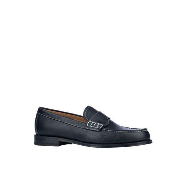 Dior Black Calfskin Slip-On Loafers