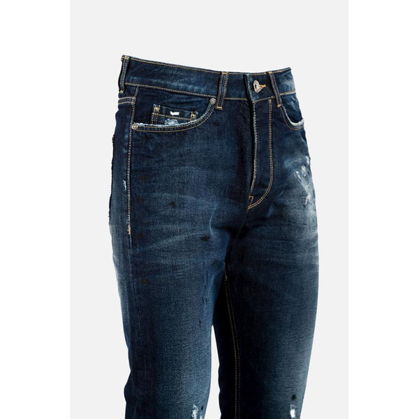 Gas Blue Cotton Jeans Denim