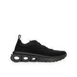 Salvatore Ferragamo Black Fabric Athletic Sneakers