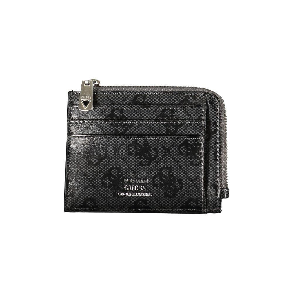 Guess Jeans Black Leather Cardholder