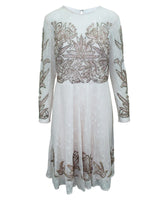 Aidan Mattox Multicolor Silk Cocktail Dress