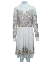 Aidan Mattox Multicolor Silk Cocktail Dress