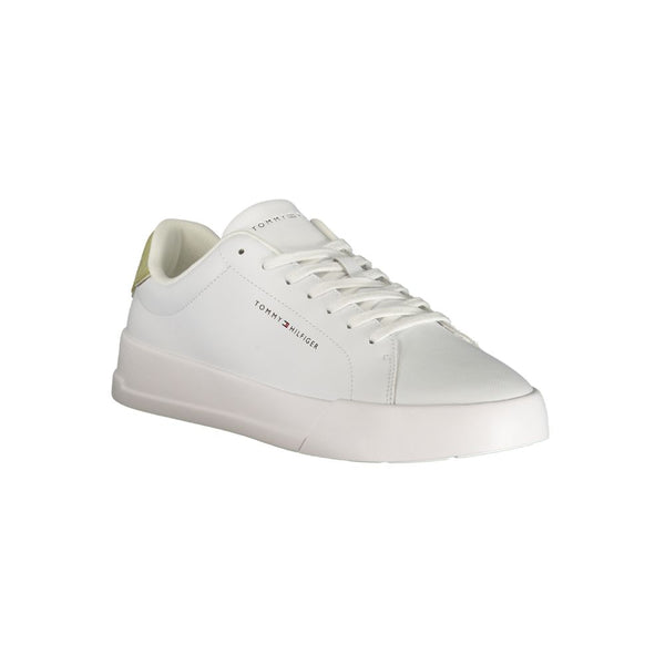 Tommy Hilfiger Bianco Polyurethane Men Sneaker