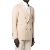 Brunello Cucinelli Beige Wool Full-Length Jacket