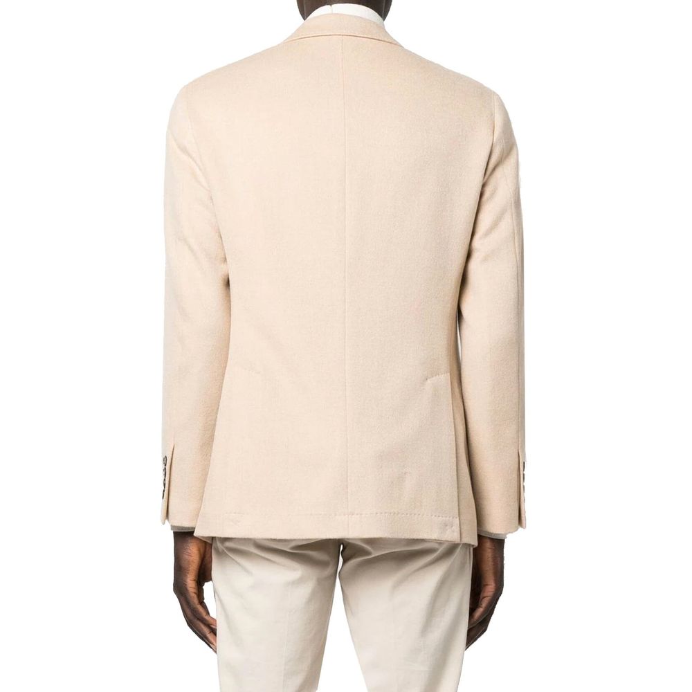 Brunello Cucinelli Beige Wool Full-Length Jacket