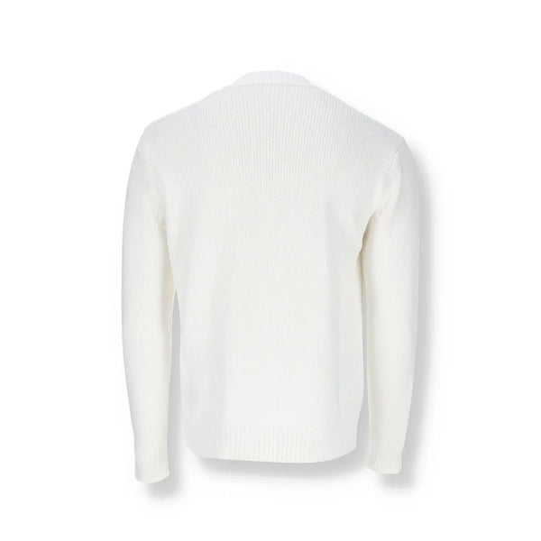 Balmain White Cotton Sweatshirt
