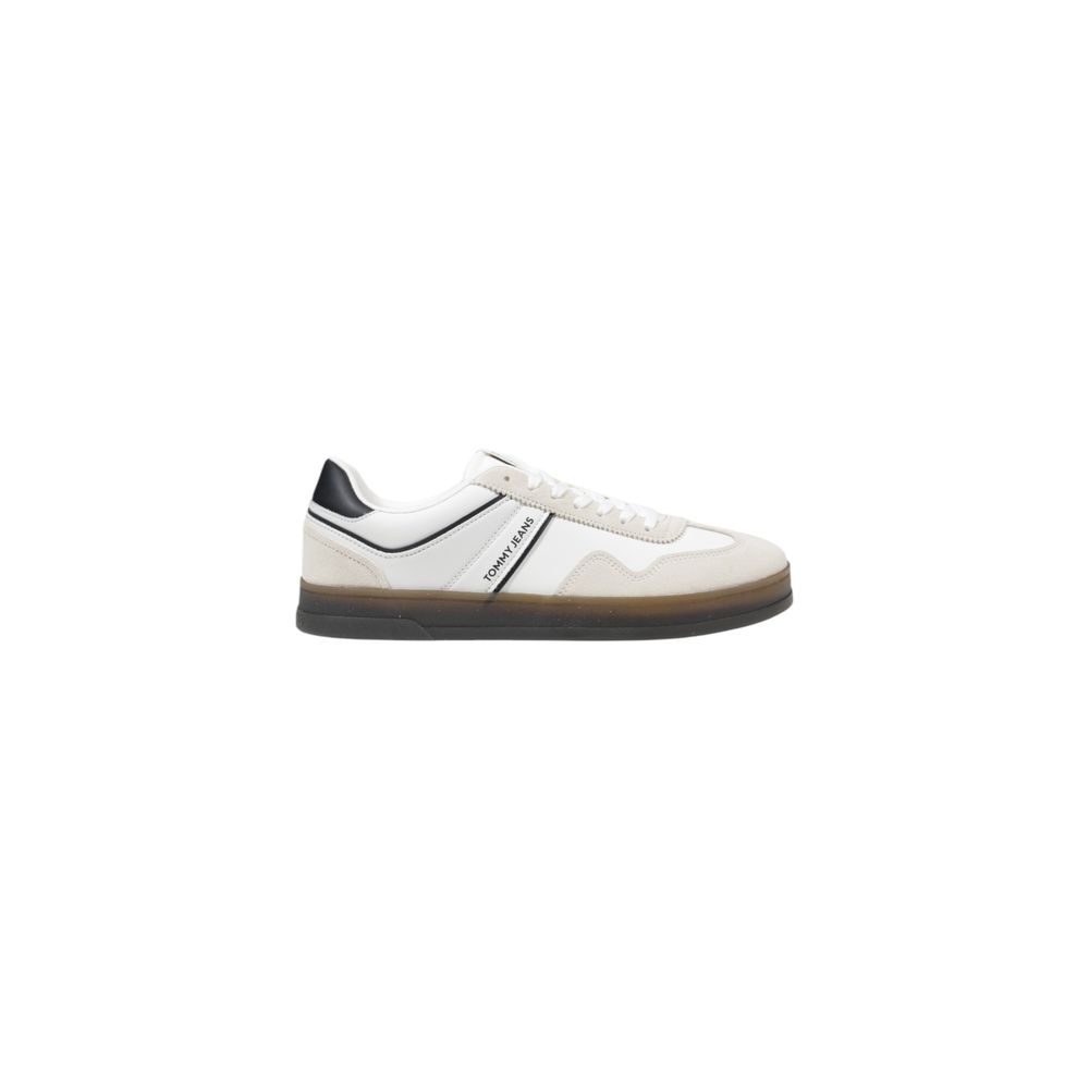 Tommy Hilfiger Jeans Black Leather Low Top Sneakers