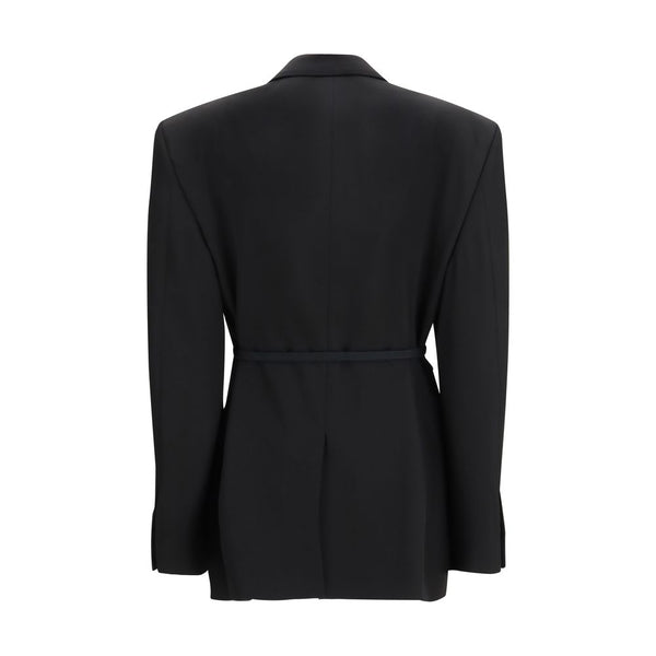 Balenciaga Black Wool Jackets And Coat