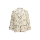 P.A.R.O.S.H. Beige Silk Pattern Shirt