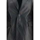 Balenciaga Black Calf Leather Bos Taurus Leather Jacket