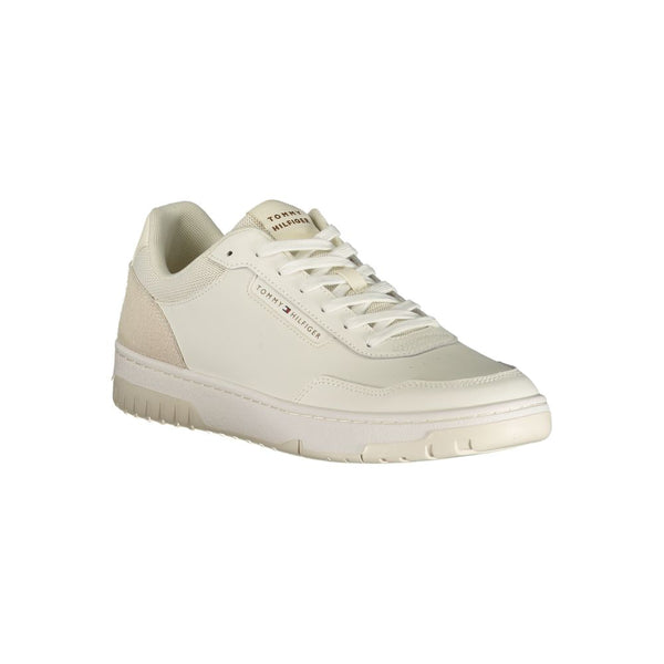 Tommy Hilfiger White Polyurethane Men's Sneaker