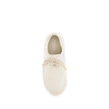 Marsell White Cotton Oxfords And Derbies