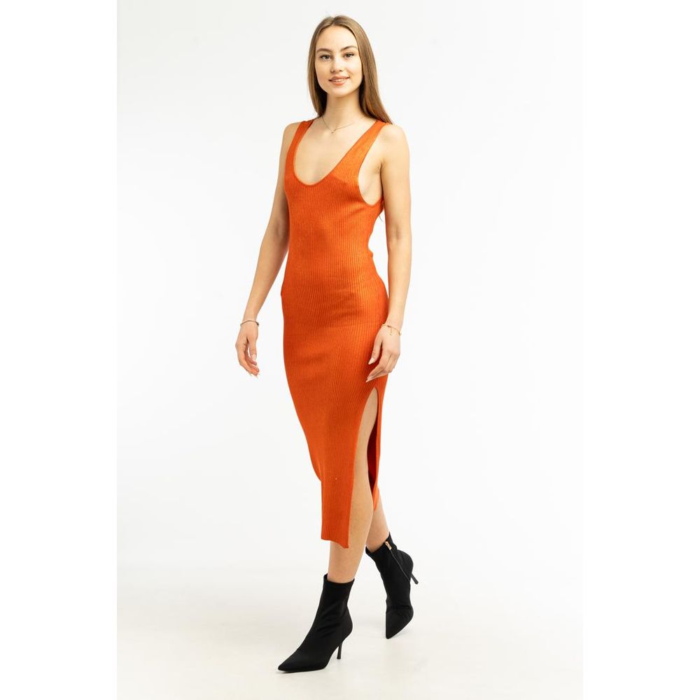 Patrizia Pepe Orange Viscose Casual Dress