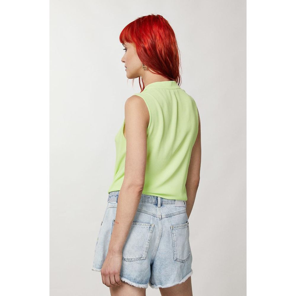 Patrizia Pepe Yellow Viscose Short And Mini Shorts