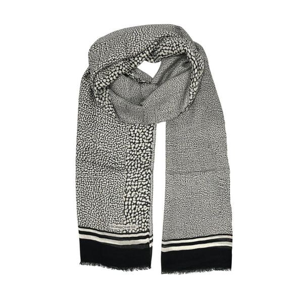 Borbonese Black Modal Scarf